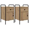 vidaXL Dulap de noapte 2 buc. Stejar Artizanal 35 x 36,5 x 61 cm