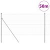 vidaXL St&acirc;lp de gard. Argintiu 50 x 1,4 m (plasă de 36 mm) Oțel