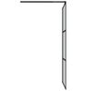 vidaXL Paravan duș walk-in negru 90x195 cm sticlă ESG culoare &icirc;nchisă