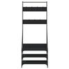 vidaXL Suport de haine cu raft de pantofi, negru, 72x34x184 cm
