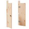 vidaXL Ușă de bucătărie 2 pcs Crem 50 x 9 x 82 cm Lemn masiv de pin