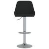 vidaXL Scaune de bar, 2 buc., negru, material textil