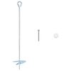 vidaXL Ancoră de Păm&acirc;nt 10 buc. &Oslash;10 x 50 cm Metal Galvanizat Argintiu