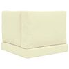 vidaXL Perna pentru canapea de exterior 3 pcs Crem Poliester