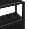 vidaXL Tăblie de depozitare cu raft Stejar negru 80 cm Lemn compozit