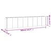 vidaXL Strat &icirc;nălțat de grădină, 360x40x80 cm, oțel corten