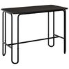 vidaXL Masă de dining 100 x 50 x 75 cm Lemn prelucrat Negru