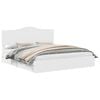 vidaXL Pat cu storage cu sertar Alb 180 x 200 cm Lemn prelucrat