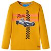 Tricou pentru copii cu m&acirc;neci lungi, ocru, 128