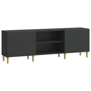 vidaXL Cabinet TV Negru 150 x 31 x 50 cm Lemn prelucrat