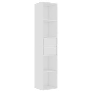 vidaXL Bibliotecă, alb, 36x30x171 cm, lemn prelucrat