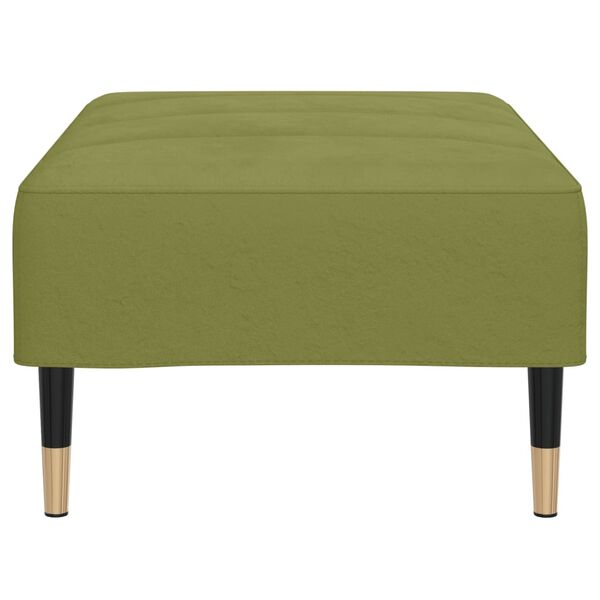 vidaXL Taburet, verde deschis, 78x56x32 cm, catifea
