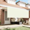vidaXL Cortina Retractabilă Crem 400 x 200 cm Poliester și Aluminiu