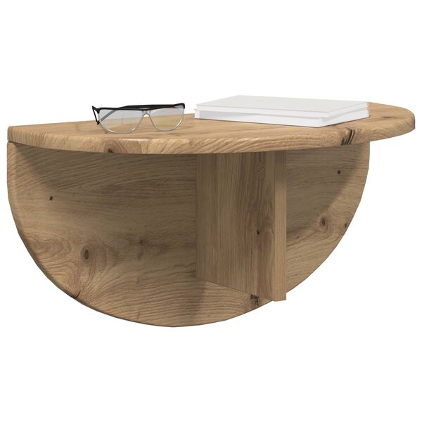 vidaXL Raft de perete Stejar Artizanal 48 x 24 x 24 cm Lemn compozit