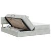 vidaXL Pat cu storage cu headboard 2 buc. Gri deschis