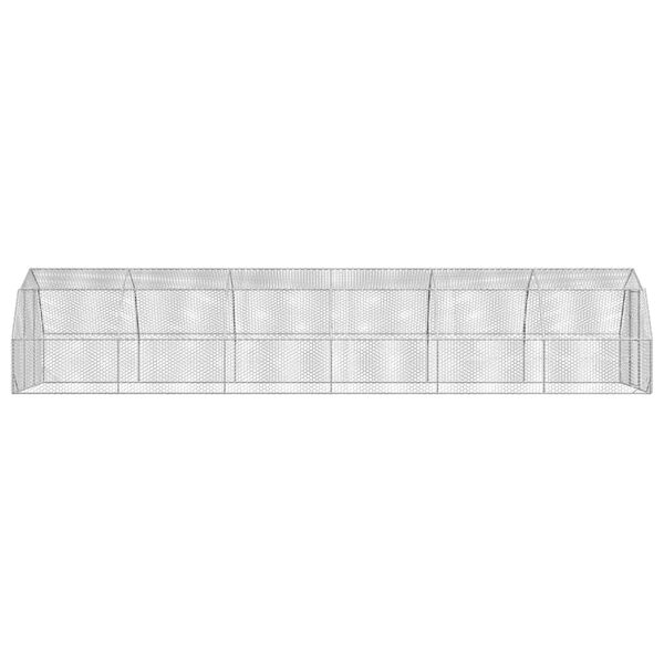 vidaXL Pui de găină 2,5x12x2,25 m Oțel galvanizat