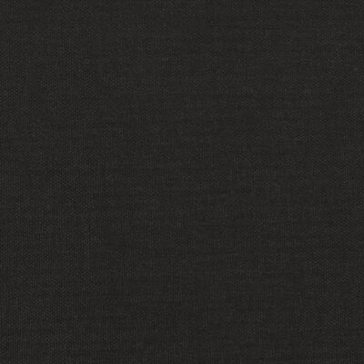 vidaXL Taburet, negru, 45x29,5x35 cm, textil & piele ecologică