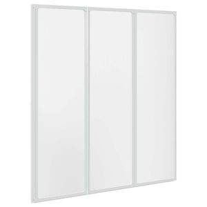 vidaXL Paravan cadă duș, 141x132 cm, 3 panouri, pliabil