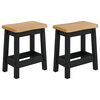 vidaXL Scaun de bar EKAI 2 buc. Negru 40 x 29 x 45,5 cm