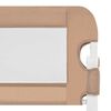 vidaXL Balustradă protecție pat copii, gri taupe, 102x42 cm, poliester