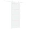 vidaXL Ușă glisantă Alb 83 x 202 cm Lemn masiv de pin