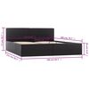 vidaXL Cadru pat hidraulic, depozitare, negru 160 x 200 cm, piele eco