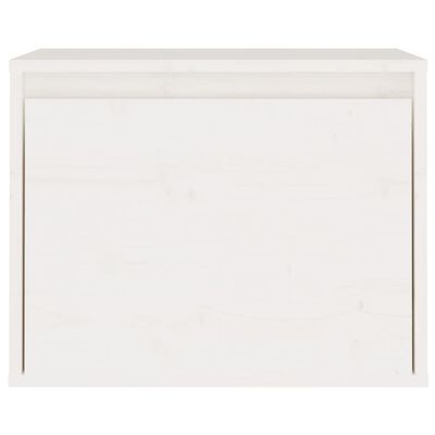 vidaXL Dulap de perete, alb, 45x30x35 cm, lemn masiv de pin