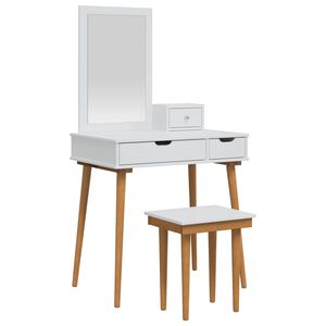 vidaXL Set de Dressing FAUSKE 4 buc. Alb 76 x 50 x 143 cm