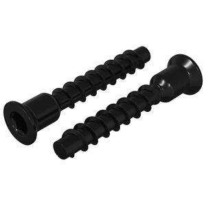 vidaXL Șurub Cap Socket 2 buc. Negru 7 x 40 mm Fier