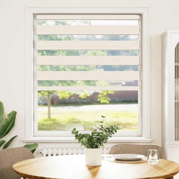 vidaXL Jaluzea tip zebra 100x150 cm lățime țesătură 95,9 cm poliester