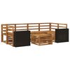 vidaXL Set de canapele de exterior 7 buc. natural Lemn Solid de Acacia