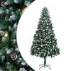 vidaXL Brad de Crăciun artificial Verde 240 cm PVC și Oțel și Plastic