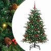 vidaXL Brad de Crăciun artificial Verde 150 cm PVC și metal și plastic