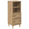 vidaXL Bufet stejar artizanal 34 x 34.5 x 90 cm Lemn prelucrat