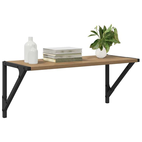 vidaXL Șemele de perete 2 pcs Stejar Artizanal 60 x 25 x 25,5 cm