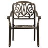 vidaXL Set mobilier bistro, 3 piese, bronz, aluminiu turnat