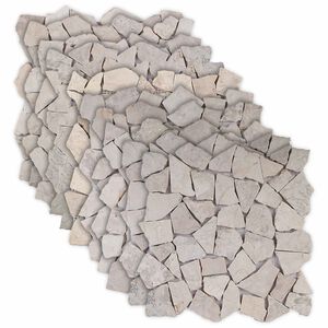vidaXL Plăci de mosaic Crem 30 x 30 cm Marmură