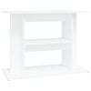 vidaXL Suport pentru acvariu, alb, 80x35x60 cm, lemn prelucrat