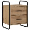 vidaXL Dulap de Noapte Suspendat Stejar Artizanal 40 x 30 x 50 cm