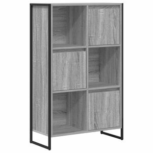 vidaXL Dulap pentru cărți 68 x 30 x 108.5 cm Lemn prelucrat Gri Sonoma