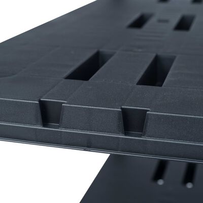 vidaXL Rafturi de depozitare 2 buc. negru, 90x40x180 cm plastic 260 kg