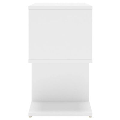 vidaXL Noptieră, alb, 50x30x51,5 cm, PAL