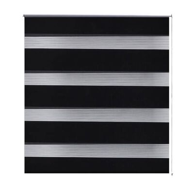 Jaluzea model zebră 80 x 150 cm, negru