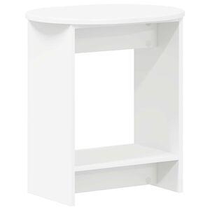 vidaXL Masă laterală Alb 50 x 39,5 x 55 cm Lemn prelucrat