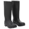 vidaXL Cizme de ploaie, negru, PVC, mărime 39
