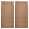 vidaXL Jaluzele din bambus tip rulou, 2 buc., maro, 100 x 160 cm