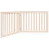 vidaXL Poartă de acces pentru c&acirc;ini pliabilă, 2 panouri, 160 cm, lemn de plop