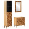 vidaXL Set dulap baie 3 buc. 62 x 33 x 58 cm Lemn de mango solid