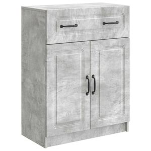 vidaXL Bufet cu sertar Gri Beton 66 x 34,5 x 87 cm Lemn prelucrat