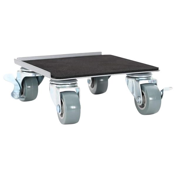 vidaXL Role pentru mobilă, 4 buc., cu dispozitiv de ridicare, 13,5x13,5x6 cm, oțel, 1300 kg